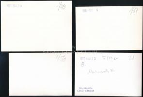 cca 1970-es években és az 1980-as években készült budapesti felvételek a metró építéséről, 21 db vin...