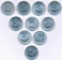 1970-1992. 5f Al (10xklf) T:1,1- Adamo F2.1, F2.2