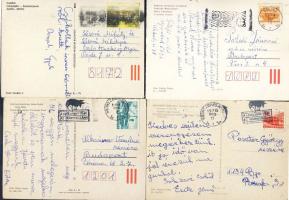 1970-1990 350db modern magyar képeslap, mind reklámbélyegzővel