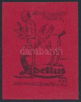 1919 Libellus gyűjtő szaklap levélzáró, piros színű R (Balázs 18.12)
