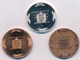 Bozó Gyula (1913-2004) DN "Kossuth Lajos / A Leghívebb Magyar" Ag és Br emlékérem szett, A...