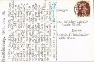 1943 Suomi - Finnország. Erős vár a mi Istenünk. Wiko Lit. Kassa / WWII Hungarian military propagand...