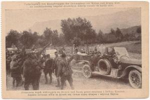 Király és Királyné: IV. Károly és Zita királyné az első világháborúban, látogatások a fronton. - kép...