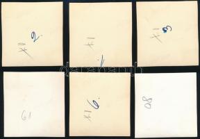 1941 Debrecen, Orvosok és gyógyszerészek közös katonai kiképzése, 6 db vintage fotó Thöresz Dezső (1...