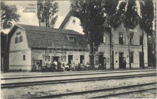 1929 Kelebia, vasútállomás, Maul kakaó reklám, Vasúti szálloda, vendéglő és étterem