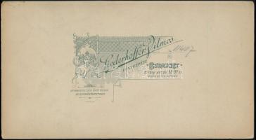 cca 1900 Budapest, Liederhoffer Vilmos fényképész műtermében készült, keményhátú vintage fotó, 20,8x...