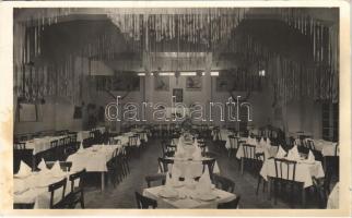 1939 Komárom, Komárnó; Tromler Miklós Központi szálloda, étterem és kávéháza, belső / hotel, restaurant and cafe, interior