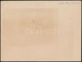 1923 Eger, Kiss J. és Fia fényképészek által jelzett, vintage fotó, 9x14 cm, karton 16x21 cm