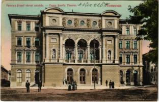 1908 Temesvár, Timisoara; Ferenc József városi színház / Franz Josef's Theater / theatre (EK)