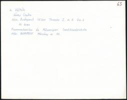 cca 1979 Lévai Csaba: Váltók és Híd a vonat végéből, 2 db feliratozott vintage fotóművészeti alkotás...