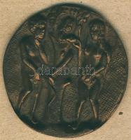 DN "Ádám és Éva" nagyalakú Br kisplasztika T:2