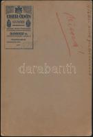 1916 Budapest, Uher Ödön (1862-1931) császári és királyi udvari fényképész műtermében készült, kemén...