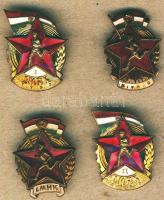 1950-es évek 4db klf "LMHK" zománcozott kitűző T:2