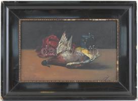 Muzika S jelzéssel (Muzika Sándor?), feltehetően működött a XX. sz. elején: Csendélet vadkacsával. O...