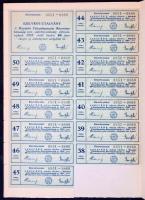 Mándok 1927. "Mándoki Takarékpénztár Részvénytársaság" tíz részvénye egyben, összesen 200P...