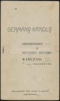 cca 1910 Karcag, Germány Károly által készített, keményhátú vintage fotó, 18,3x10,8 cm