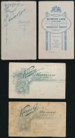 cca 1890 Brassó 3 db fotó Knauer Gyula és Heinrich Lang műterméből 7x9 cm