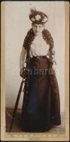 cca 1910 Jelzés nélküli, keményhátú vintage fotó, ún. malver formátumban, 16,2x8 cm