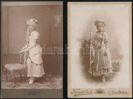 cca 1890 Nagybánya és Szatmár kabinetfotók Kovács E és Scherling Antal műterméből