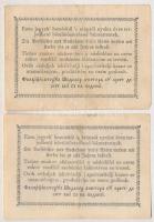 1849. 15kr + 30kr "Kossuth bankó" T:III Adamo G102,G103