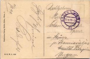 1919 Eisernes Tor Jägerhaus bei Baden bei Wien / hunting house