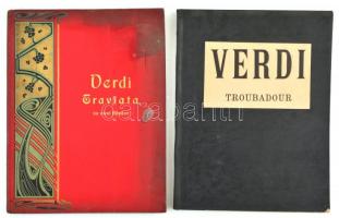 Verdi Troubadour. Wien, Alexander Rosé. 94p + Verdi Graviata zu zwei Händen. Leipzig, Friedrich Hofmeister. 98p.