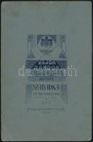 cca 1922 Szabadka, Vajda Sándor fényképész műtermében készült, keményhátú, feliratozott vintage fotó...