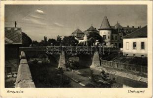 1944 Beregszász, Beregovo, Berehove; Úri kaszinó, híd, Gyógyszertár / casino, bridge, pharmacy (EB)