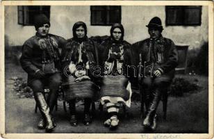 1939 Kárpátaljai hucul folklór / Podkarpatská Rus. Huculové / Hutsul folklore + M. KIR. POSTA 103 (EB)