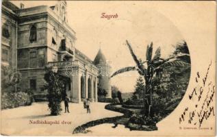 1902 Zagreb, Zágráb; Nadbiskupski dvor / archbishops castle (fl)