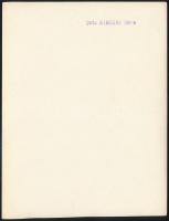 cca 1934 Kinszki Imre (1901-1945) budapesti fotóművész pecséttel jelzett vintage fotóművészeti alkot...