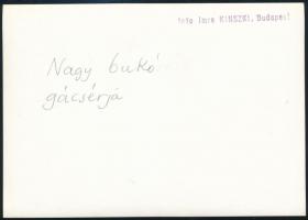 cca 1934 Kinszki Imre (1901-1945) budapesti fotóművész pecséttel jelzett vintage fotóművészeti alkot...