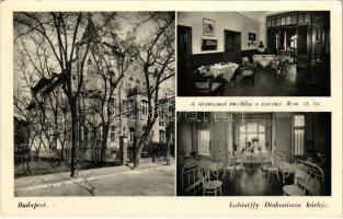 Budapest XIV. Lorántffy Zsuzsanna Egylet Diakonissza kórháza, belsők. Nürnberg utca (Ilka utca) 57.