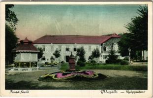 1925 Parád-fürdő, Ybl szálloda, gyógyudvar. Pauncz Illés kiadása