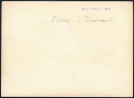 cca 1933 Kinszki Imre (1901-1945) budapesti fotóművész pecséttel jelzett vintage fotóművészeti alkot...