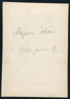 1930 Kinszki Imre (1901-1945) budapesti fotóművész által feliratozott, vintage fotó a szerző hagyaté...