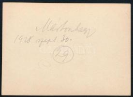 1928 Kinszki Imre (1901-1945) budapesti fotóművész által feliratozott, vintage fotó a szerző hagyaté...