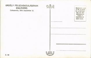 1940 Csíkszereda, Miercurea Ciuc; bevonulás, katonák a magyar címerrel / entry of the Hungarian troo...