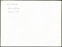 cca 1978 Gebhardt György (1910-1993) budapesti fotóművész hagyatékából aláírt vintage fotóművészeti ...
