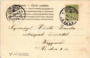 1902 Húsvéti üdvözlet! / Easter greeting card with chickens. litho (fl)