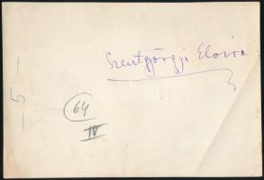 cca 1937 Szeged, Szentgyörgyi Albert és Szentgyörgyi Elvira, utóbbi kép feliratozva, felületén törés...