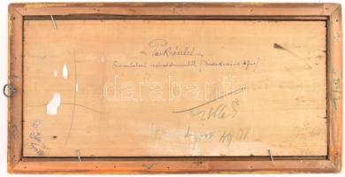 Benczúr Dolányi Ida (1876-1970): Parkrészlet a ferenczhalmi szanatóriumból (Budakeszi út 87.). Olaj,...