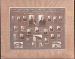 1930 Törökszentmiklós Hagya szövetkezet nagy méretű tabló az üzlet képével, megviselt kartonon. 28x22 cm