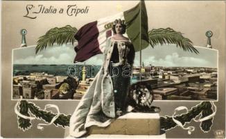 LItalia a Tripoli / Italian patriotic propaganda from Italian Tripolitania, Elena of Montenegro