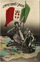 Sempre Avanti Savoia / Italian patriotic propaganda from Italian Tripolitania, Elena of Montenegro