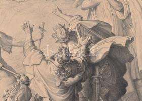 Wilhelm von Kaulbach (1805-1874) után: Kereszteslovagok (Kreuzfahrer). Rézmetszet, papír. Kiadja Ale...