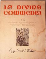 1977 Gy. Szabó Béla (1905-1985) Isteni színjáték 20 fametszetet tartalmazó nagyalakú mappa (Dacia, Kolozsvár)