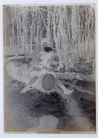 cca 1935 Kinszki Imre (1901-1945) budapesti fotóművész hagyatékából 14 db vintage üveglemez NEGATÍV,...