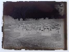 cca 1928 Automobilok versenye a budai hegyekben, 5 db vintage üveglemez NEGATÍV, 4,5x6 cm