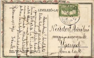 1923 A Menekült II. Kiadja Deák J. / Hungarian irredenta art propaganda, litho